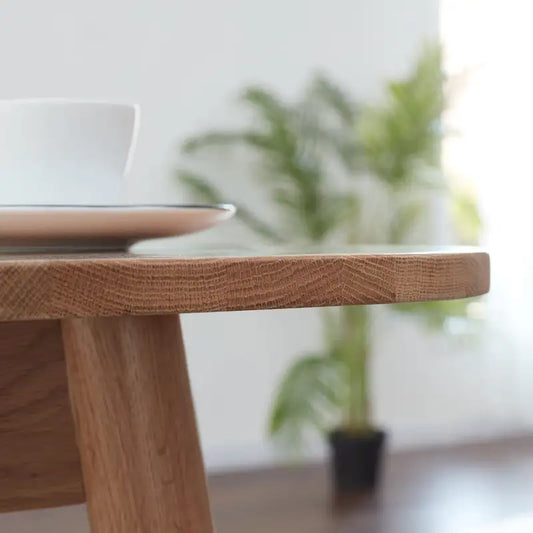 Table à manger extensible en chêne naturel, 4-6 places