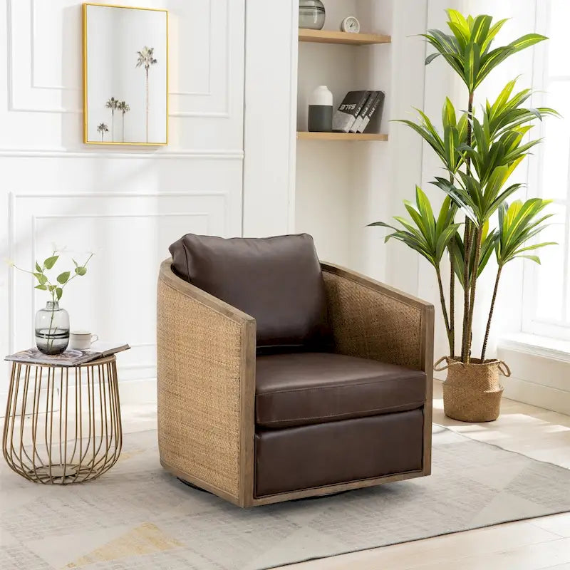 Fauteuil pivotant rond – Une place