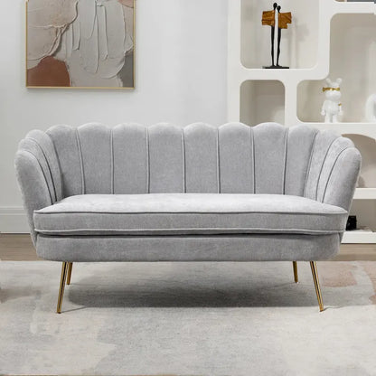 Causeuse rembourrée de style moderne du milieu du siècle, 59 W