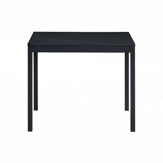 Table à manger rectangulaire noire pour 4 personnes