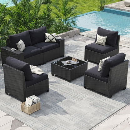 Salons de jardin avec coussins de 10 cm d'épaisseur