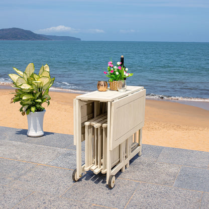 Ensemble de table à manger d'extérieur SAFAVIEH Outdoor Brandy 5 pièces - 43Lx35Px29H