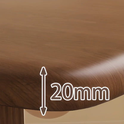 Chaise de salle à manger moderne sans accoudoirs, en bois, à dossier bas et ouvert