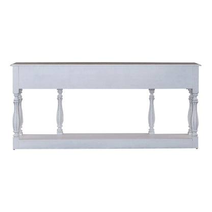 Table console de couloir 183 cm Magnolia Manor Antique White & Weathered Bark