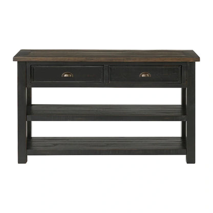 The Gray Barn Downington Table console de canapé à 2 tiroirs en bois massif