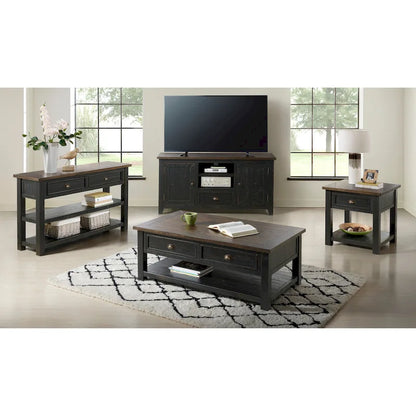 The Gray Barn Downington Table console de canapé à 2 tiroirs en bois massif