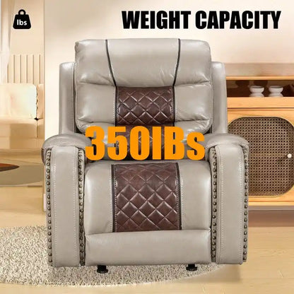 Grand fauteuil inclinable en similicuir de style américain pour salon