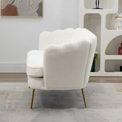 Causeuse rembourrée de style moderne du milieu du siècle, 59 W