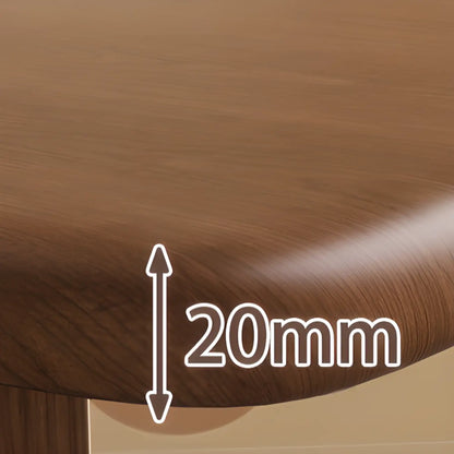 Chaise de salle à manger moderne sans accoudoirs, en bois, à dossier bas et ouvert