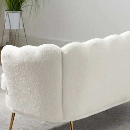 Causeuse rembourrée de style moderne du milieu du siècle, 59 W