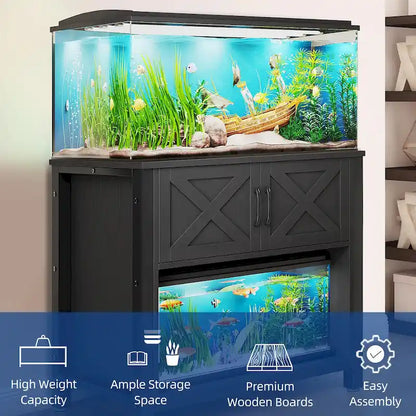 Meuble Support d'Aquarium Moasis 40-50 Gallons avec Prises de Courant