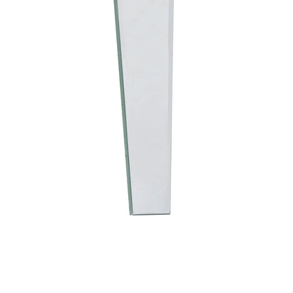 Bureau miroir avec 3 tiroirs – Argenté, 1 place assise