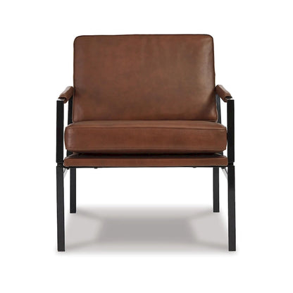 Fauteuil d'appoint en cuir Signature Design by Ashley Puckman, style moderne Mid-Century - 29 L x 31,5 P x 34,25 H