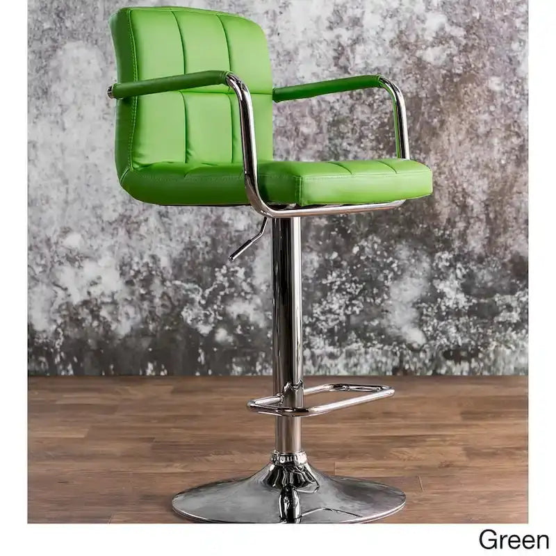 Tabouret de bar pivotant réglable moderne en similicuir Corvelli par Furniture of America