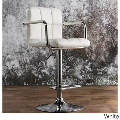 Tabouret de bar pivotant réglable moderne en similicuir Corvelli par Furniture of America
