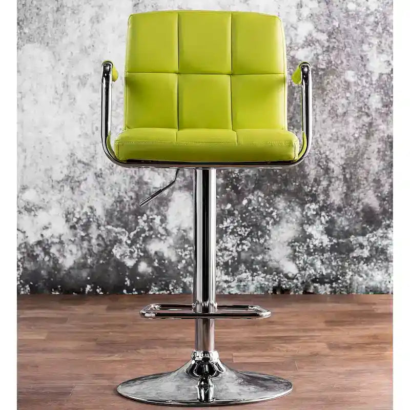 Tabouret de bar pivotant réglable moderne en similicuir Corvelli par Furniture of America