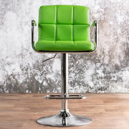 Tabouret de bar pivotant réglable moderne en similicuir Corvelli par Furniture of America