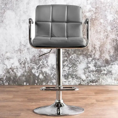 Tabouret de bar pivotant réglable moderne en similicuir Corvelli par Furniture of America