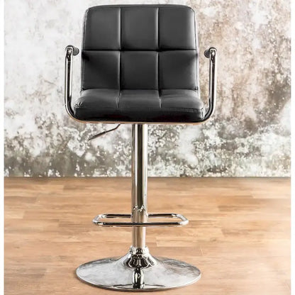Tabouret de bar pivotant réglable moderne en similicuir Corvelli par Furniture of America