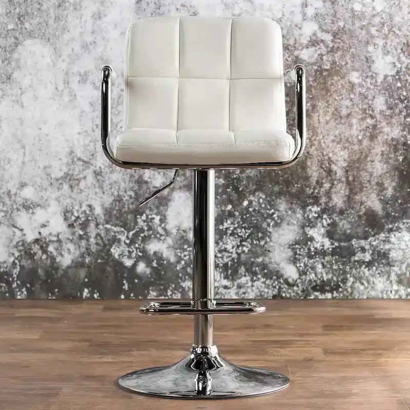 Tabouret de bar pivotant réglable moderne en similicuir Corvelli par Furniture of America