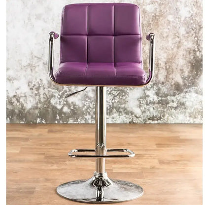 Tabouret de bar pivotant réglable moderne en similicuir Corvelli par Furniture of America