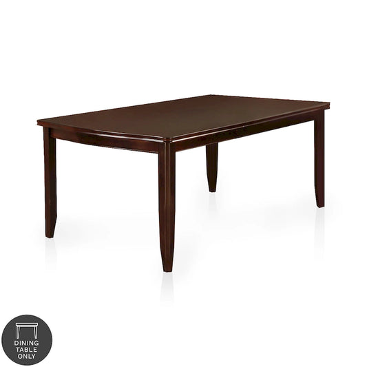 Table de salle à manger extensible en bois expresso, 6 à 8 places