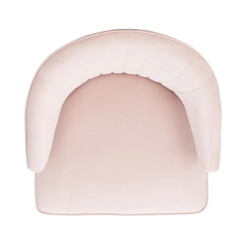 Fauteuil d'appoint dossier haut en velours – Une place