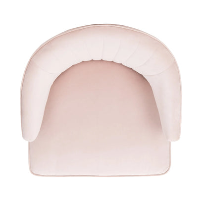 Fauteuil d'appoint dossier haut en velours – Une place