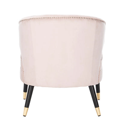 Fauteuil d'appoint dossier haut en velours – Une place