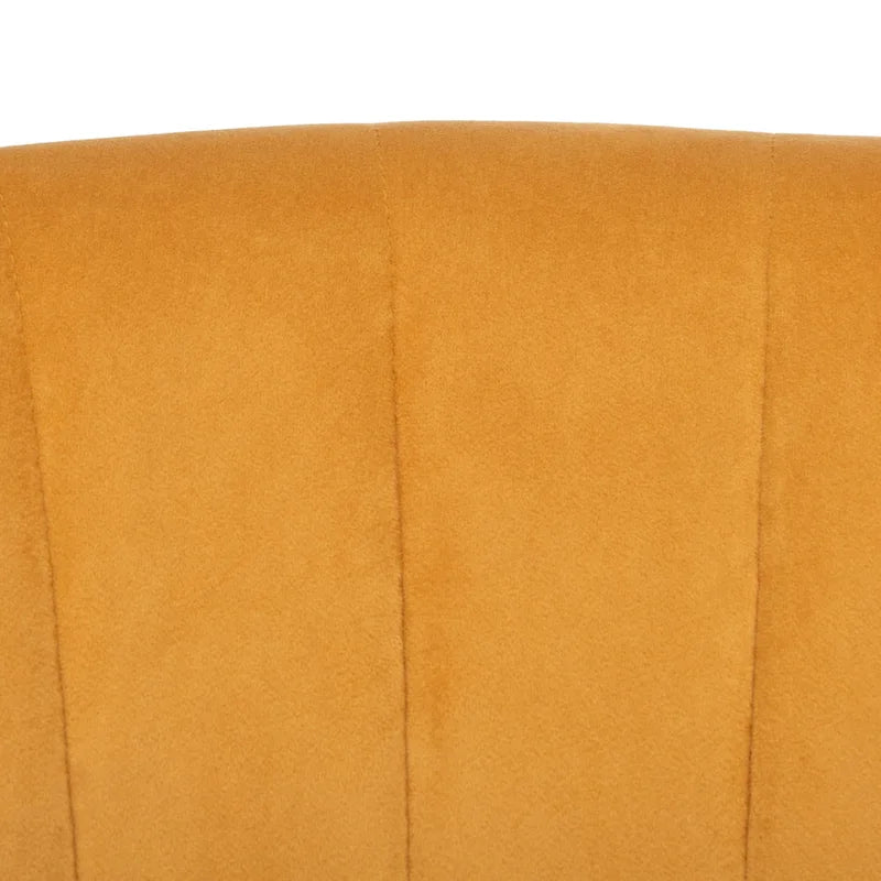 Fauteuil d'appoint dossier haut en velours – Une place