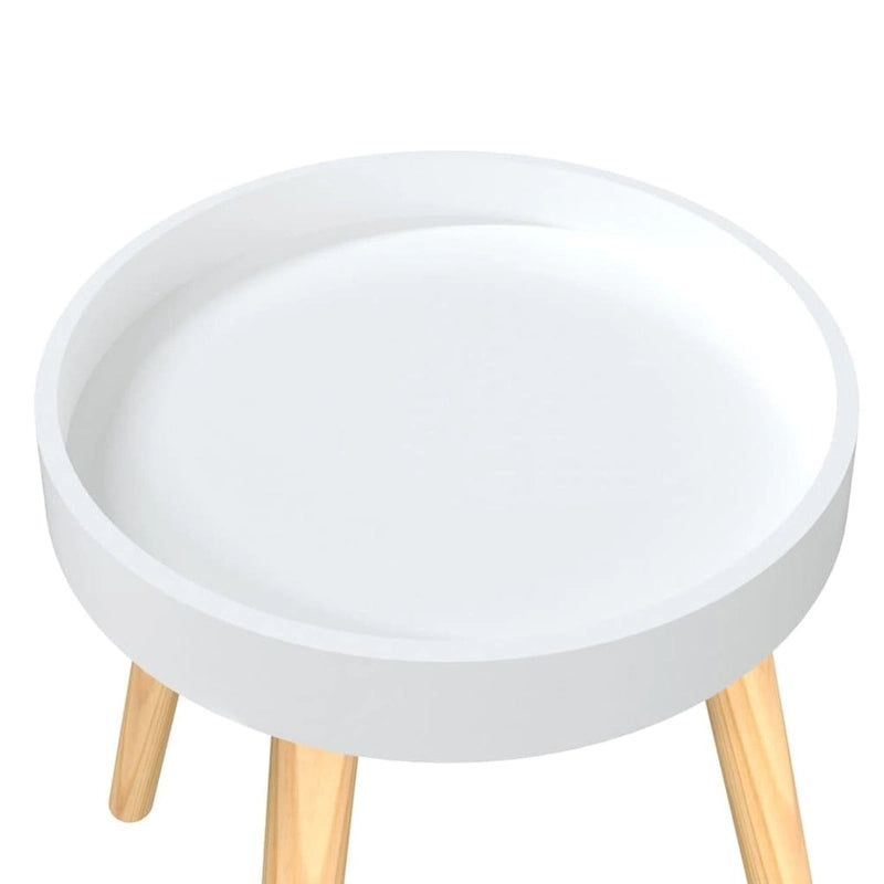 Table d'appoint ronde, multicolore (noir/blanc/gris), pour 1 personne
