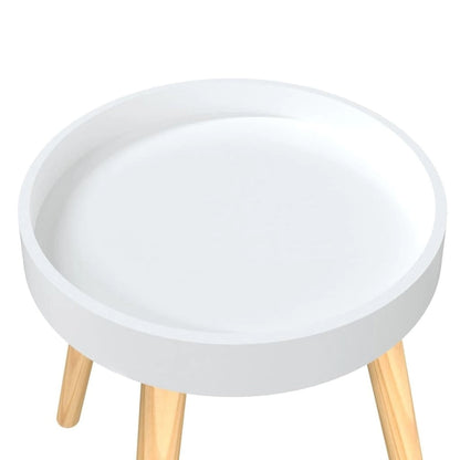 Table d'appoint ronde, multicolore (noir/blanc/gris), pour 1 personne