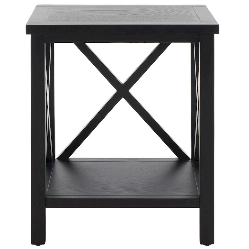 Table d'appoint à croisillons, multicolore (noir/chêne/sarcelle/gris/blanc/vert), pour 1 personne