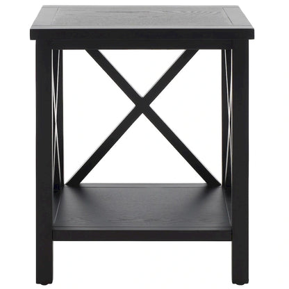 Table d'appoint à croisillons, multicolore (noir/chêne/sarcelle/gris/blanc/vert), pour 1 personne