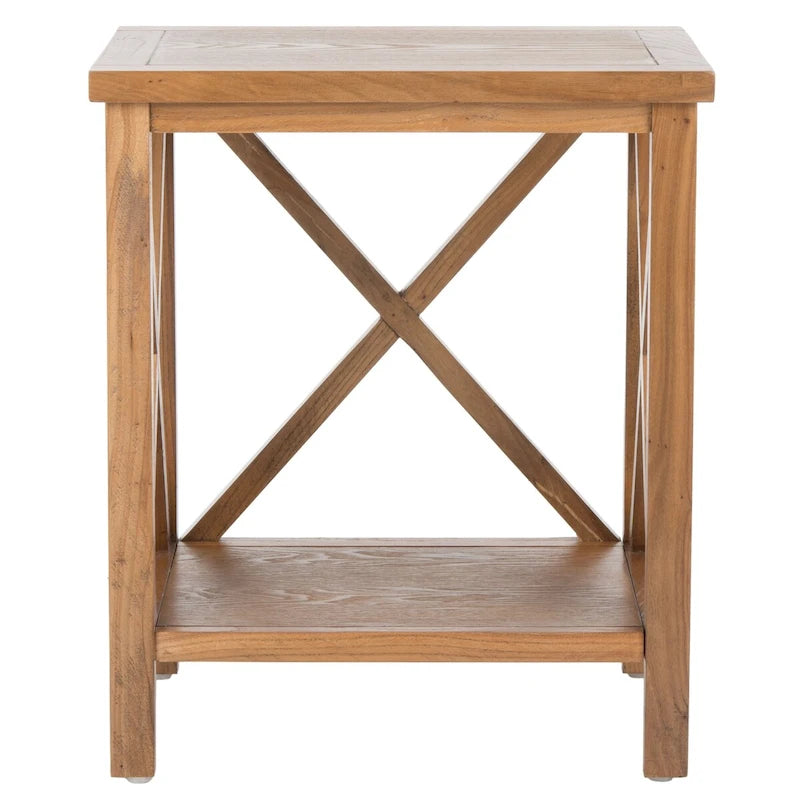 Table d'appoint à croisillons, multicolore (noir/chêne/sarcelle/gris/blanc/vert), pour 1 personne