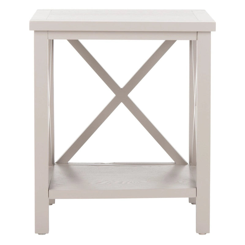 Table d'appoint à croisillons, multicolore (noir/chêne/sarcelle/gris/blanc/vert), pour 1 personne