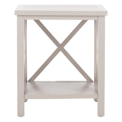 Table d'appoint à croisillons, multicolore (noir/chêne/sarcelle/gris/blanc/vert), pour 1 personne