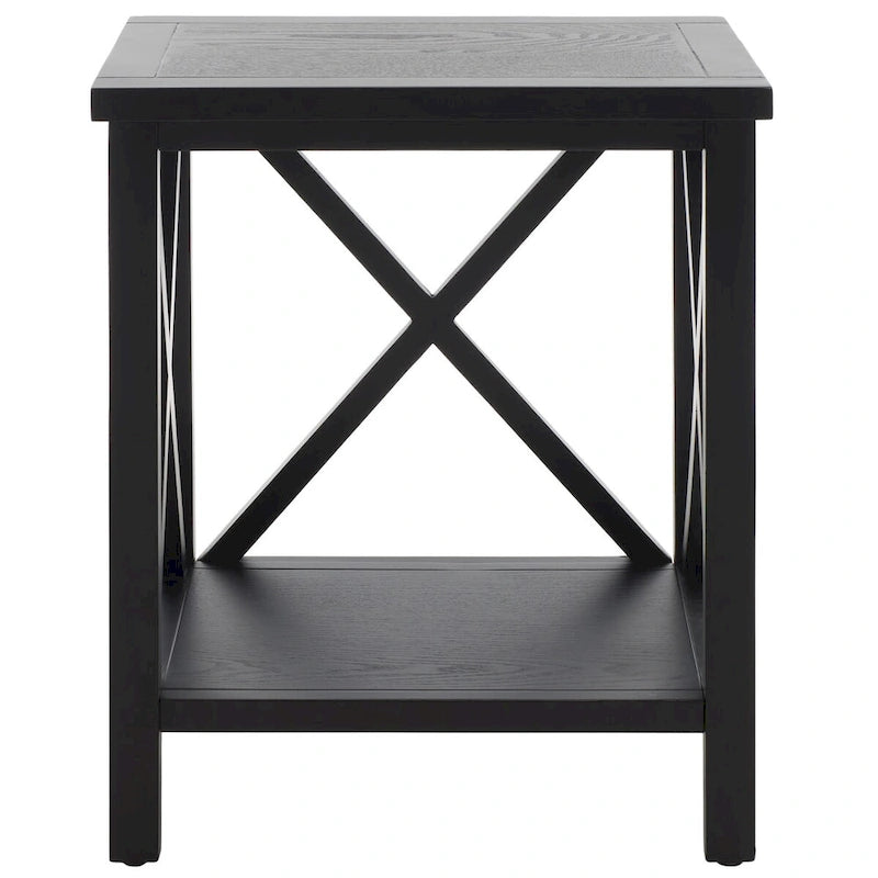 Table d'appoint à croisillons, multicolore (noir/chêne/sarcelle/gris/blanc/vert), pour 1 personne