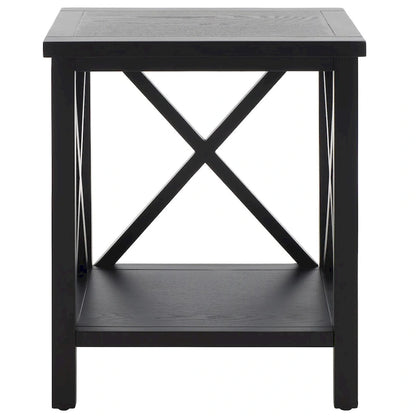 Table d'appoint à croisillons, multicolore (noir/chêne/sarcelle/gris/blanc/vert), pour 1 personne