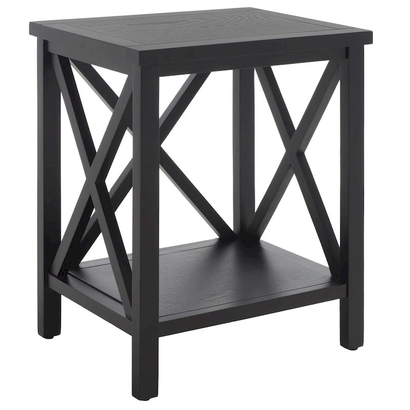 Table d'appoint à croisillons, multicolore (noir/chêne/sarcelle/gris/blanc/vert), pour 1 personne