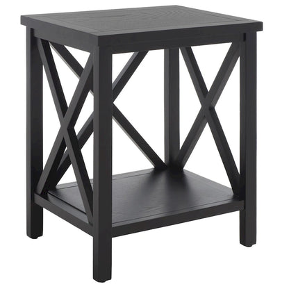 Table d'appoint à croisillons, multicolore (noir/chêne/sarcelle/gris/blanc/vert), pour 1 personne