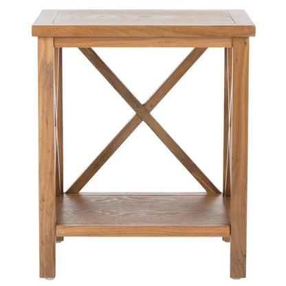 Table d'appoint à croisillons, multicolore (noir/chêne/sarcelle/gris/blanc/vert), pour 1 personne