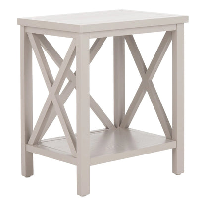 Table d'appoint à croisillons, multicolore (noir/chêne/sarcelle/gris/blanc/vert), pour 1 personne