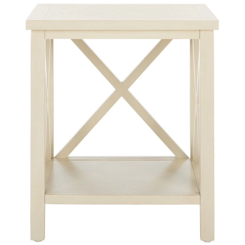 Table d'appoint à croisillons, multicolore (noir/chêne/sarcelle/gris/blanc/vert), pour 1 personne