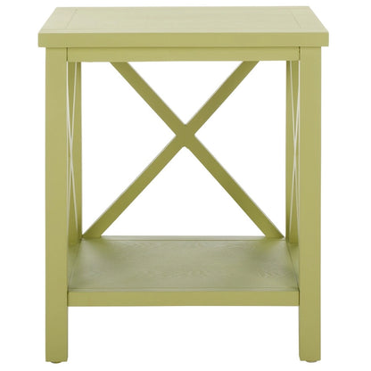 Table d'appoint à croisillons, multicolore (noir/chêne/sarcelle/gris/blanc/vert), pour 1 personne