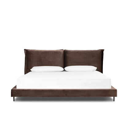 Cadre de lit double Surrey Cocoa, rembourré, 2 personnes