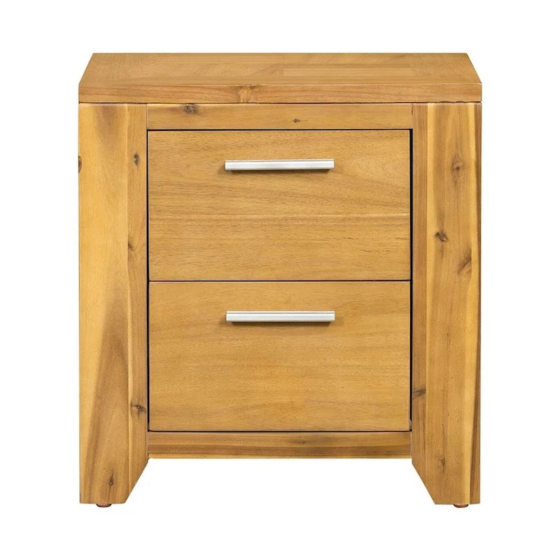 Commode marron en bois naturel – Style rustique, 2/5/6 tiroirs, pour 1 personne