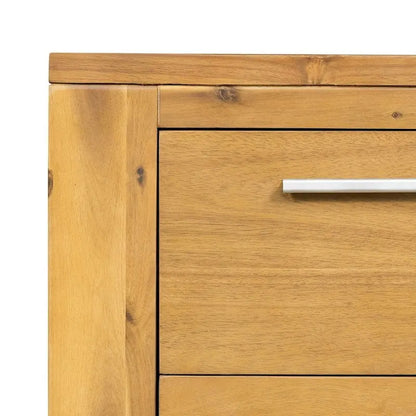 Commode marron en bois naturel – Style rustique, 2/5/6 tiroirs, pour 1 personne