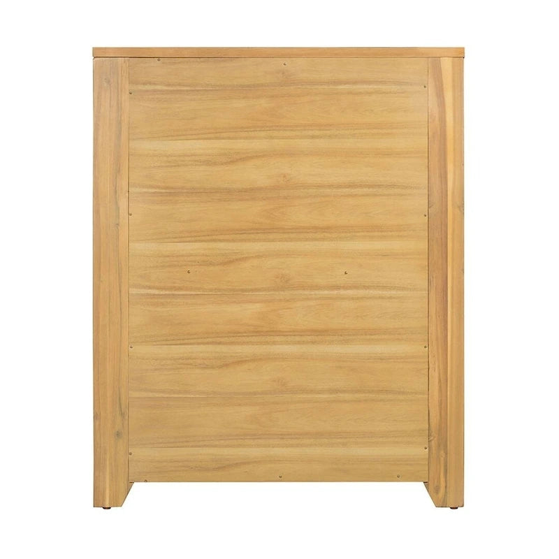Commode marron en bois naturel – Style rustique, 2/5/6 tiroirs, pour 1 personne