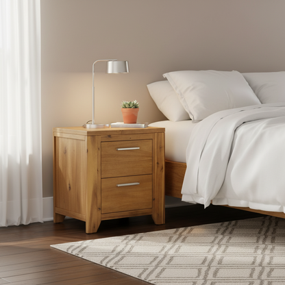 Commode marron en bois naturel – Style rustique, 2/5/6 tiroirs, pour 1 personne